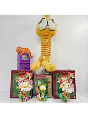 Garfield Christmas Ornament Lot Heirloom Collection 25 Years, Plush, TV Movie